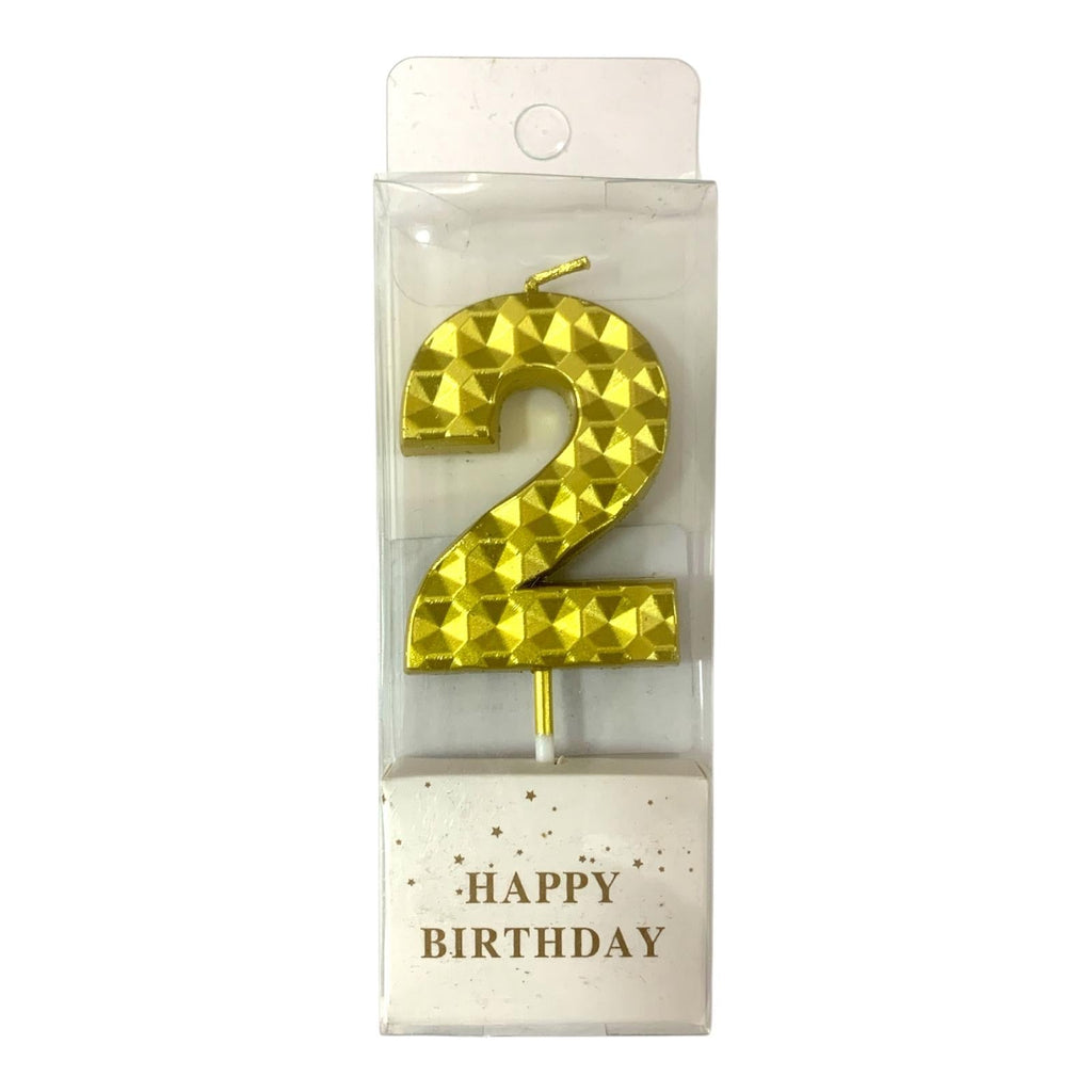Birthday Candles Golden Color Bubbles from 0-9 || شموع اعياد ميلاد لون ذهبي فقاعات من ٠-٩