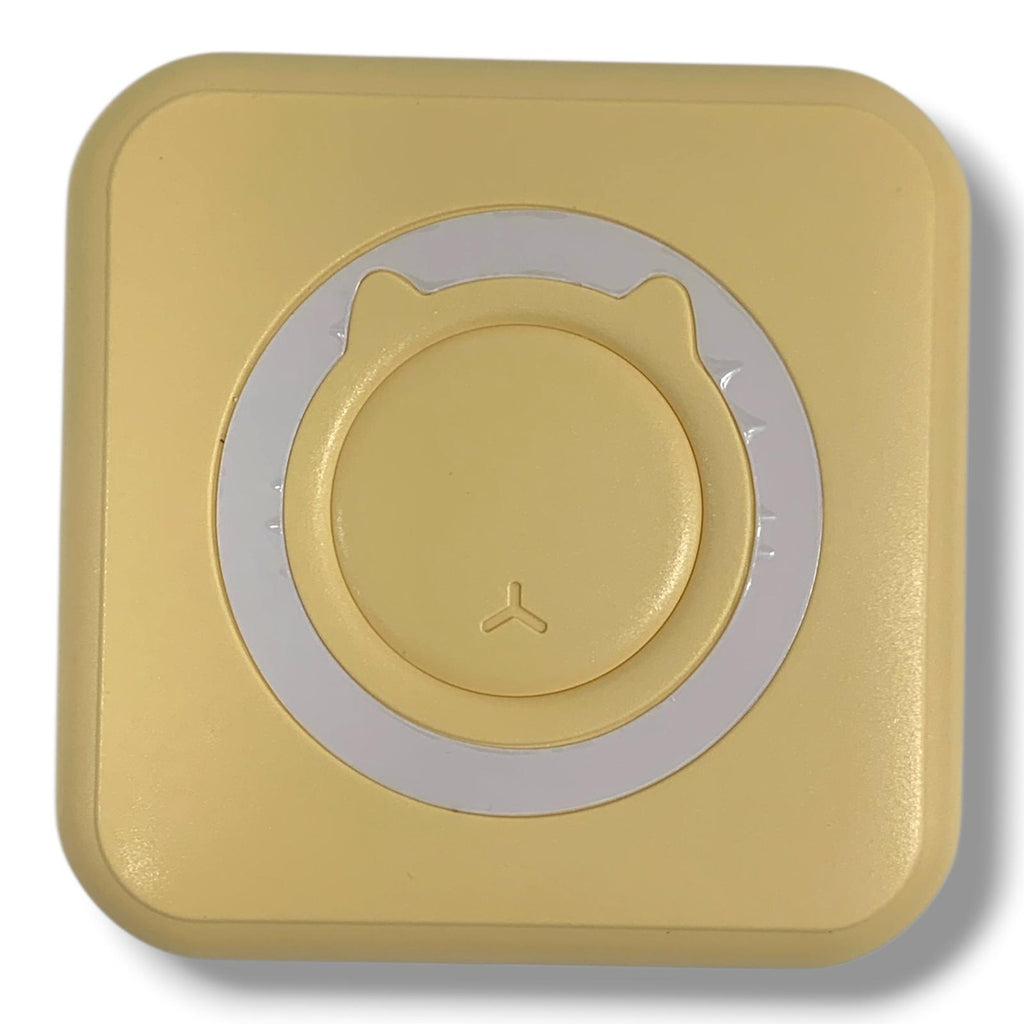 Portable Mini Printer USB Charged Yellow || طابعة صغيرة متنقلة بدون حبر شحن يو اس بي اصفر