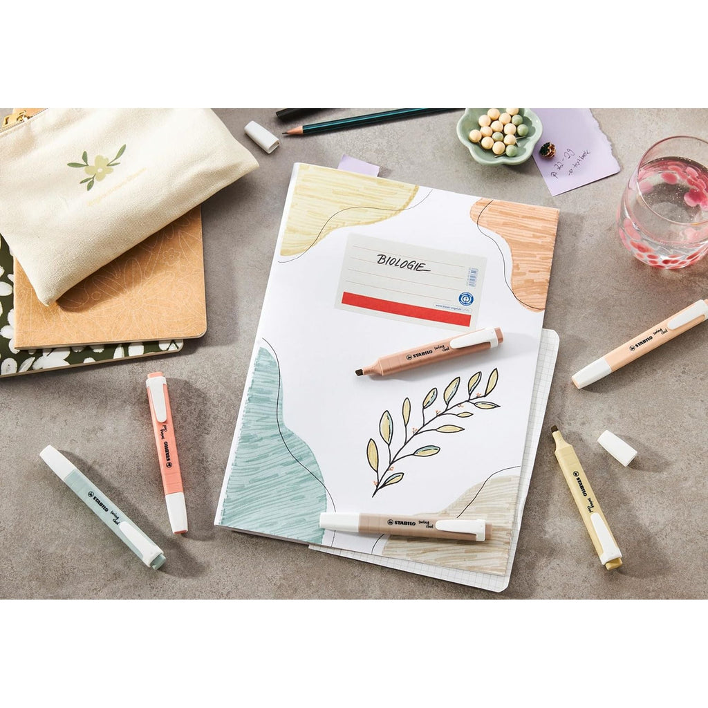 مجموعة أقلام تحديد ستابيلو سوينغ كول، 4 ألوان || Stabilo Highlighter Set Swing Cool 4 Colors
