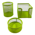 Green Mesh Desktop Set 3 Pcs || طقم مكتب شبك ٣ قطع لون أخضر
