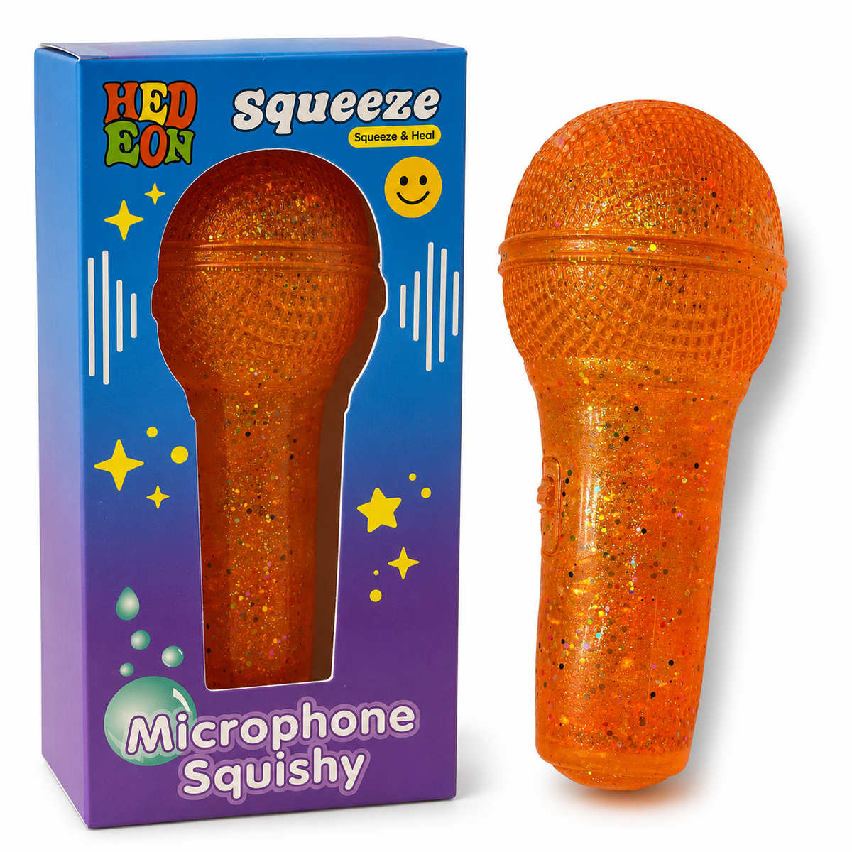 Microphone Squishy Orange || سكوشي مايكروفون برتقالي