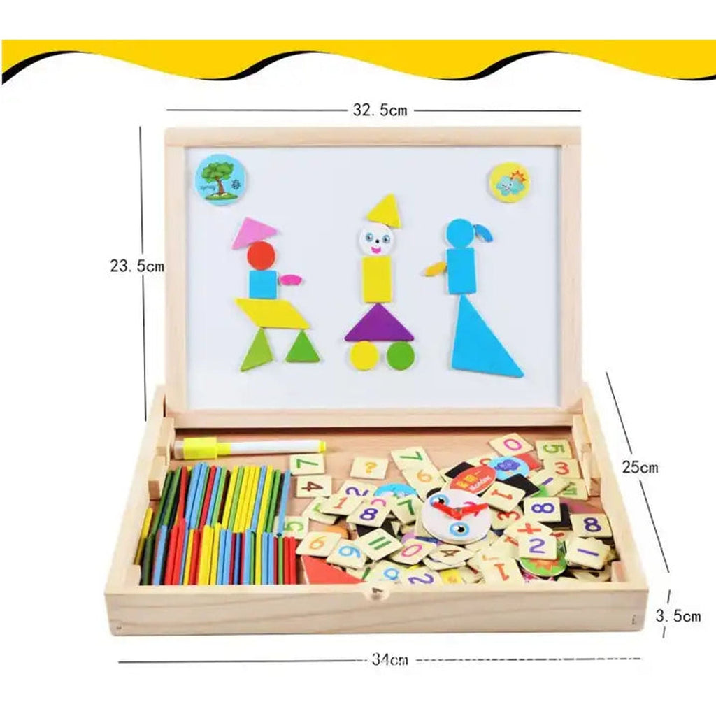 Magnetic Puzzle Arithmetic Learning Box || لعبة اطفال مغناطيسية بوجهين لتعليم الحساب
