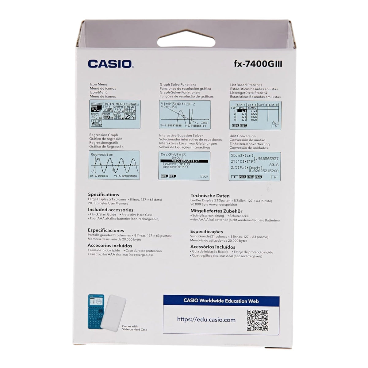 Casio FX-7400GIII Graphic Calculator || آلة حاسبة بيانية كاسيو FX-7400GIII