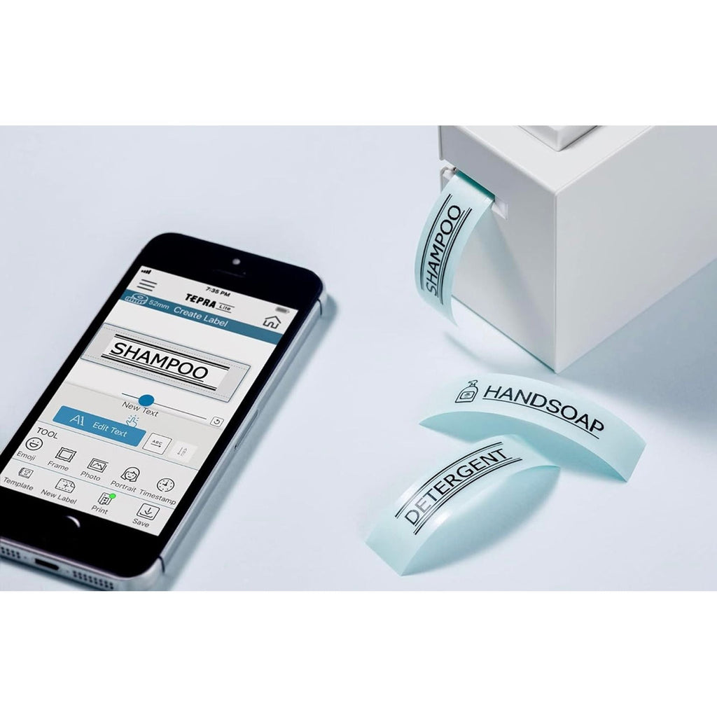 KING JIM TEPRA Lite Portable Thermal Label Printer from Japan Easily Operated with a Smartphone || طابعات ليبلات الحرارية من التلفون كينج جيم اليابانية