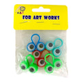 A&T Googly Eyes Assorted Color Pack || عبوة عيون متحركة ملونة متنوعة من A&T