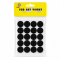 A&T Black Circular Velcro Small Size || عاشق و معشوق لون اسود دائري صغير اي اند تي