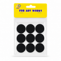 A&T Black Circular Velcro Large Size || عاشق و معشوق لون اسود دائري كبير اي اند تي