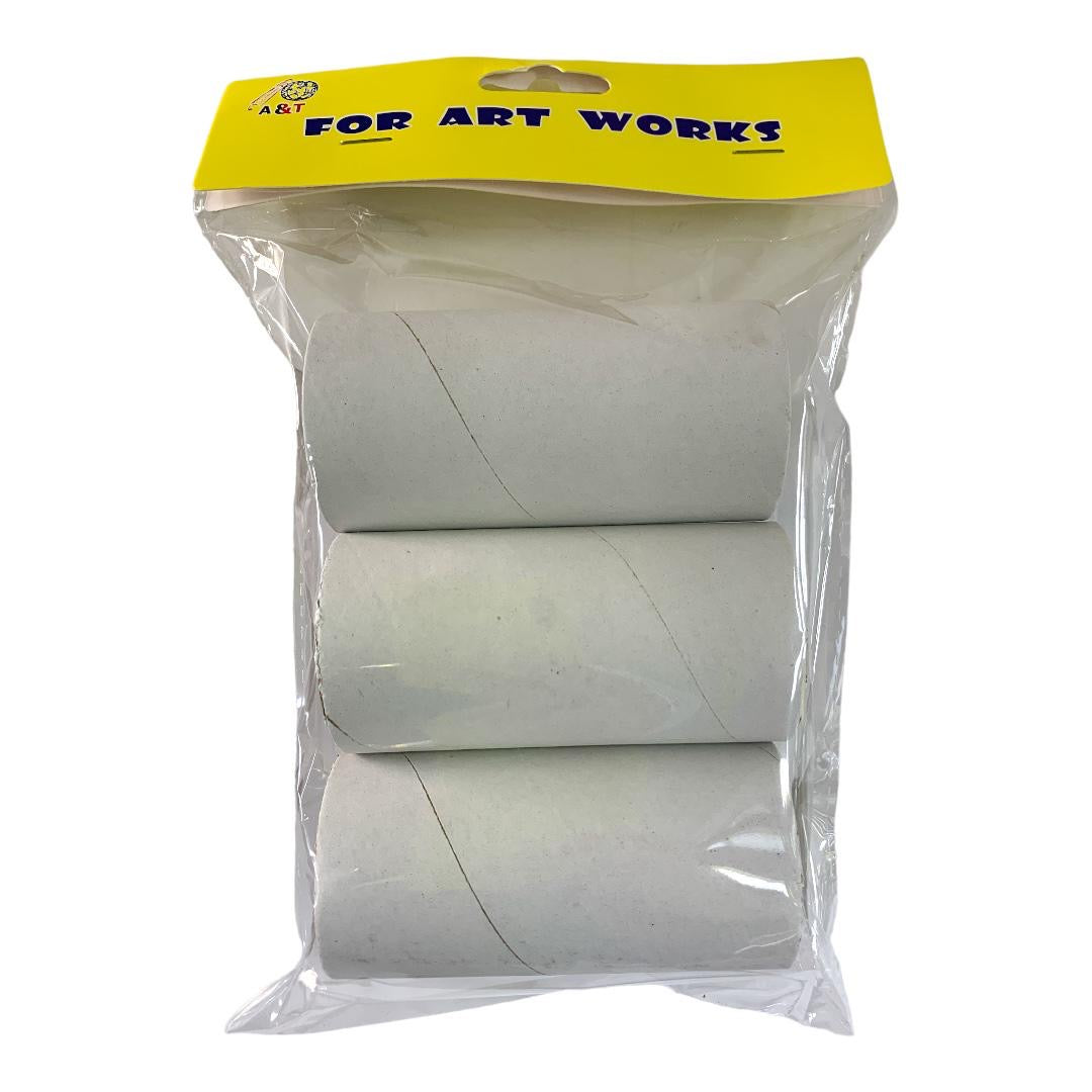 Cylinder Card Board White Color 10 cm || اسطوانة كرتونية لون ابيض ١٠ سم