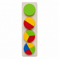 لغز ٤ دوائر مقسمة || Puzzle 4 Divided Circles