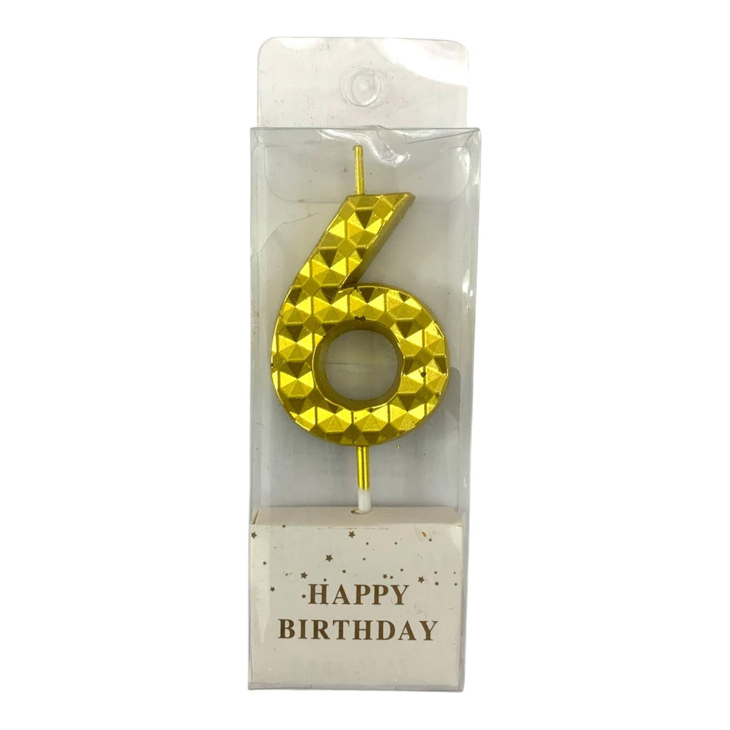 Birthday Candles Golden Color Bubbles from 0-9 || شموع اعياد ميلاد لون ذهبي فقاعات من ٠-٩