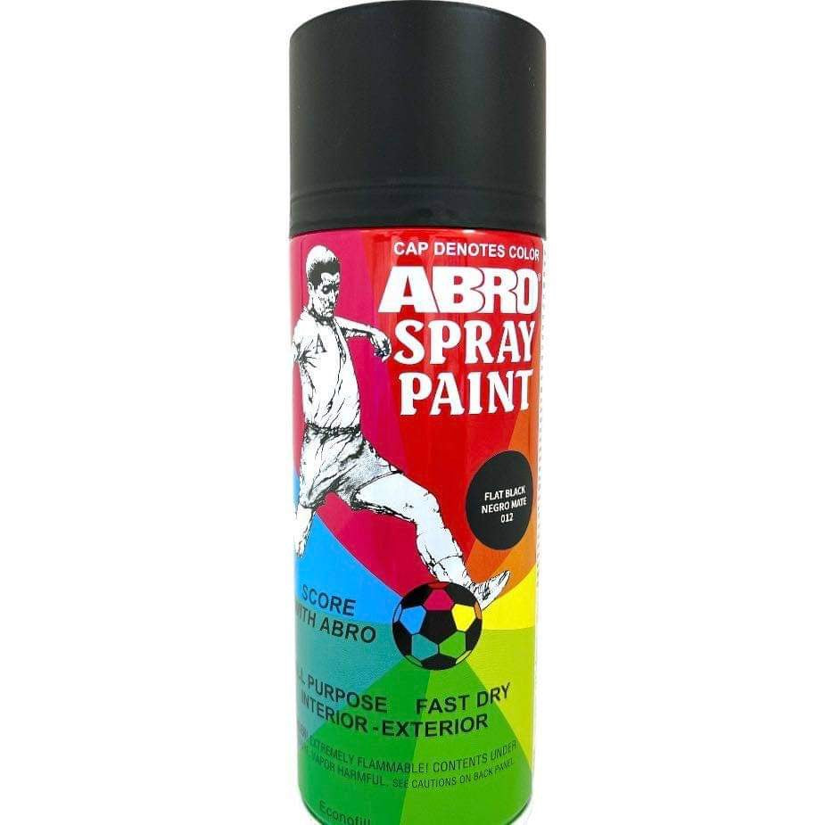 بخاخ طلاء أسود مطفي من أبرو || Abro Spray Paint Flat Black
