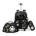 17" Trolley Backpack 3PCS FLYING TIGERS TWINS || حقيبة ظهر بعجلات (ترولي) 17 بوصة، 3 قطع، فلاينج تايجرز توينز