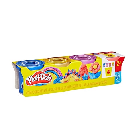 Play-Doh Sparkle Compound 4-Pack || مجموعة صلصال بلاي دوه سباركل من ٤ عبوات