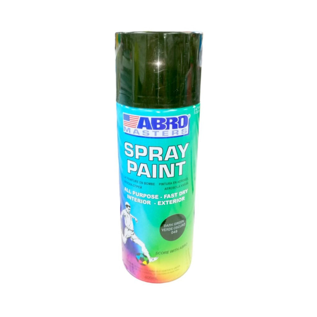 Abro Spray Paint Dark Green || بخاخ دهان "أبرو" أخضر غامق