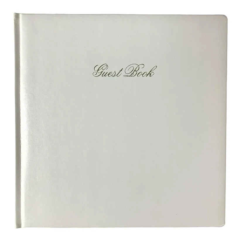White Color Guest Book