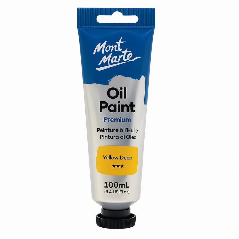 Mont Marte Premium Oil Paint 100 ml Yellow Deep