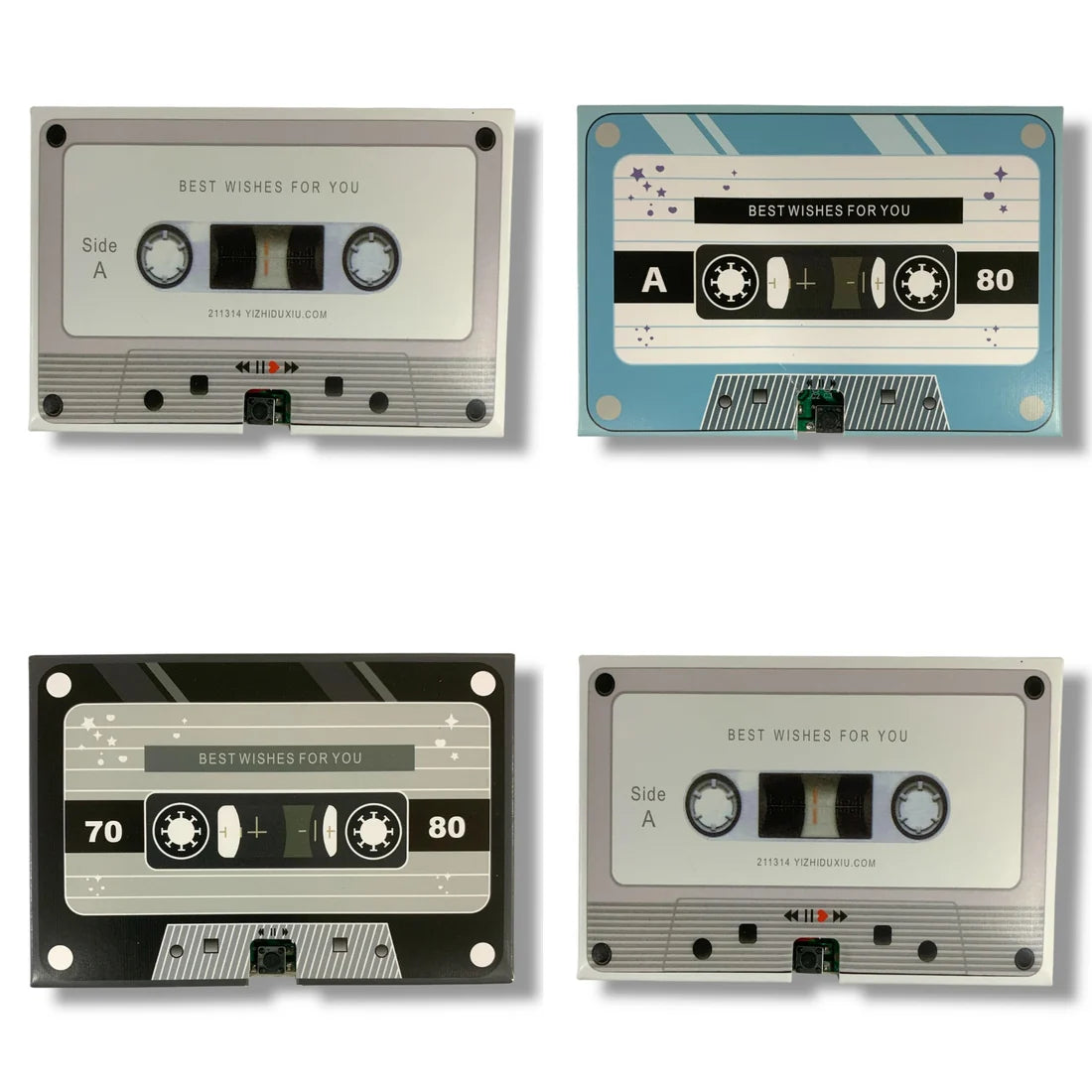 Retro Cassette for Recording Messages Assorted Colors