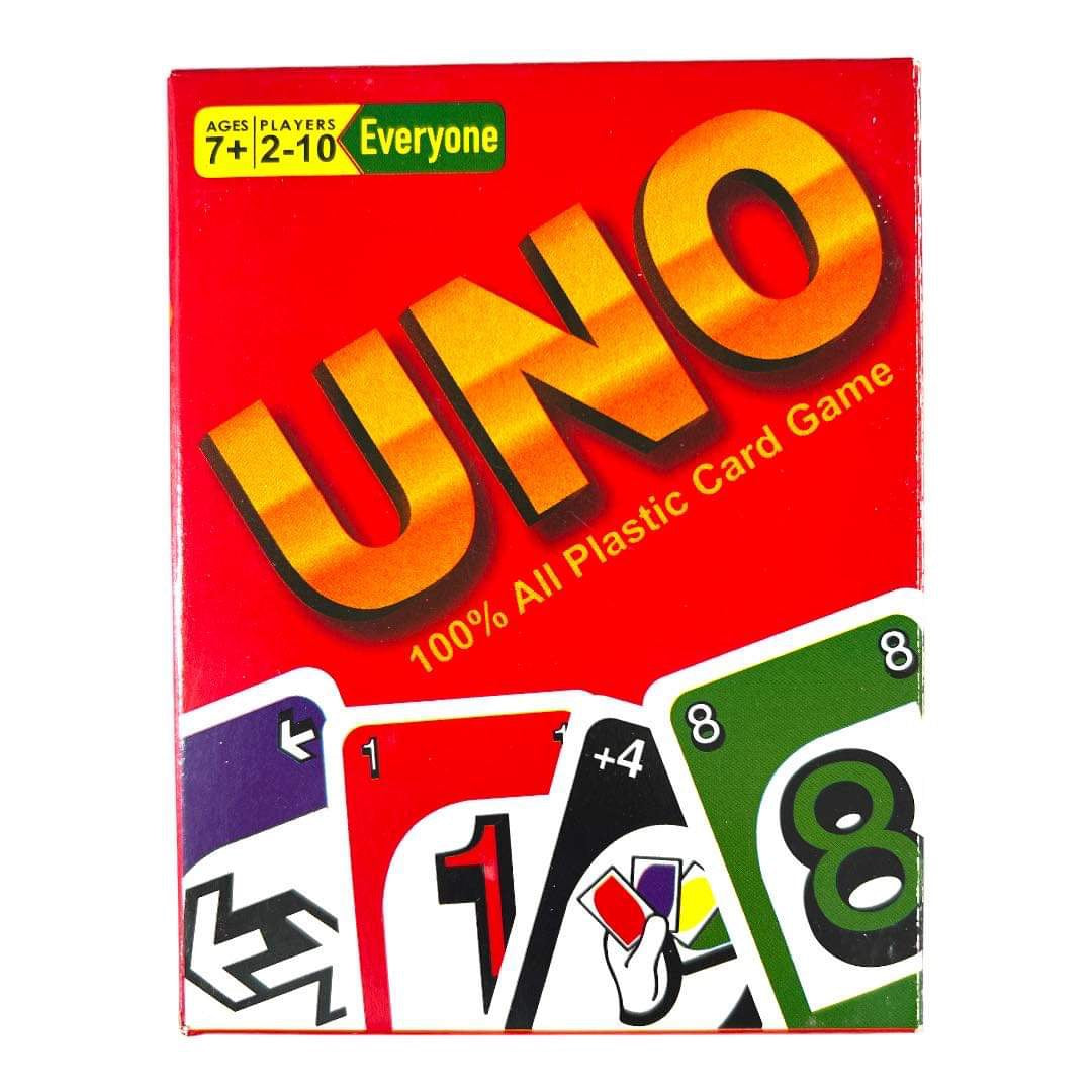 لعبة أونو البلاستيكية || Uno Card Game Plastic