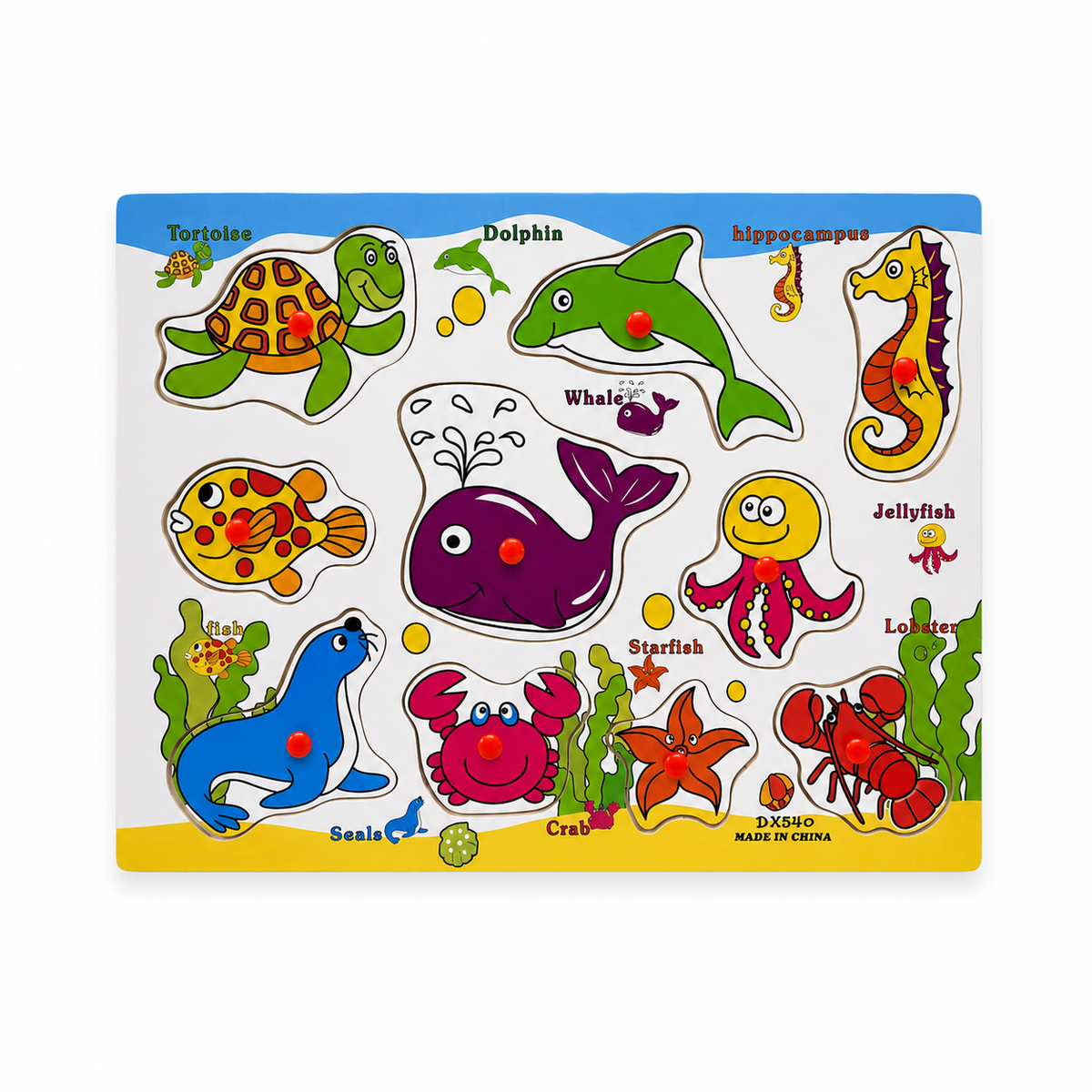 Puzzle Sea Animals 10 Pcs || أحجية الحيوانات البحرية ١٠ قطع