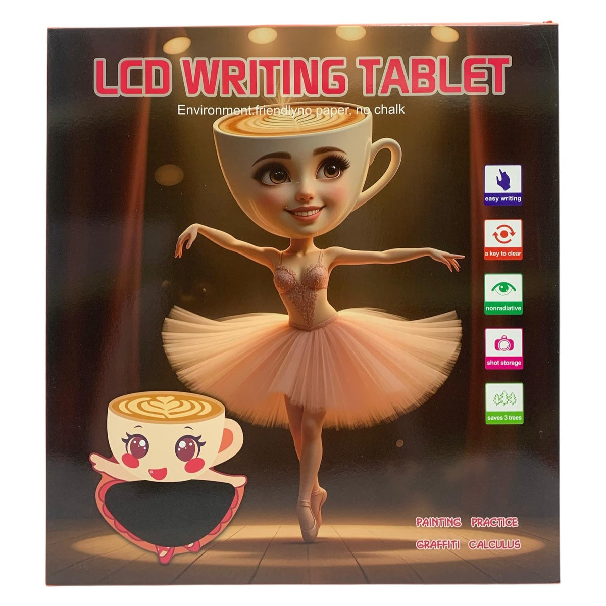 لوح كتابة LCD باليرينا كابوتشينا || Ballerina Cappuccina LCD Writing Tablet