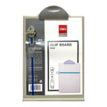 Deli Clip Board With Stand Grey Color A4 Size