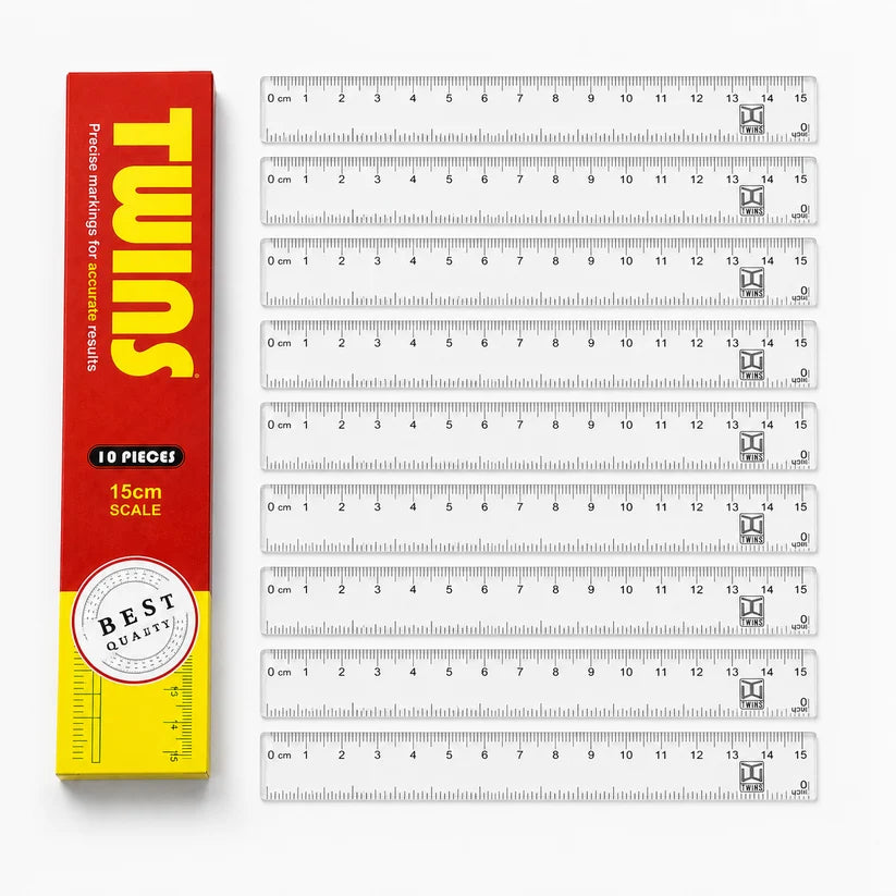 A&T Back to school Offer 10 Rulers 15 cm 6 inches