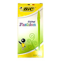 Bic Cristal Fashion Green Color 10 Pcs || باكيت اقلام حبر بيك كريستال فاشن لون اخضر ١٠ حبة