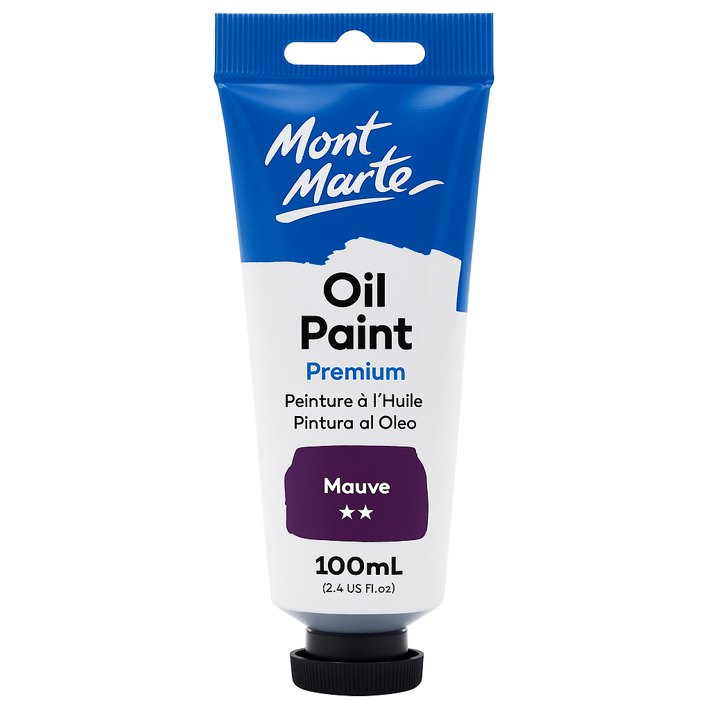 Mont Marte Premium Oil Paint 100 ml Mauve || ألوان زيتية بريميوم من مونت مارت 100 مل لون موف