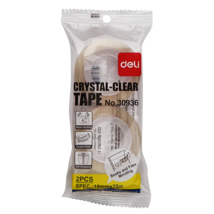 Deli Crystal Clear Tape set 2