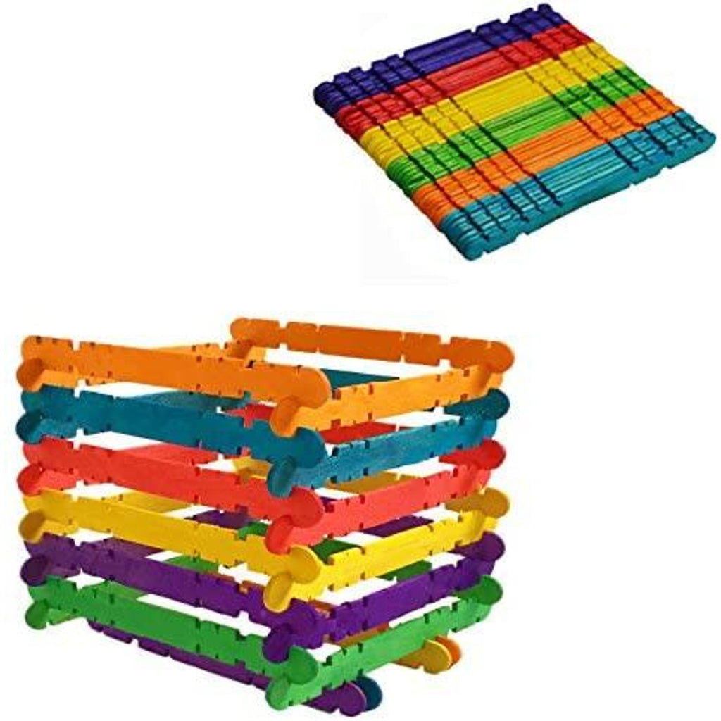 Colored Popsicle Sticks || أعواد مثلجات خشبية ملونة