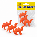 A&T Camel Figures Set Orange 3 Pcs || مجموعة مجسمات جمل اي اند تي برتقالي 3 قطع