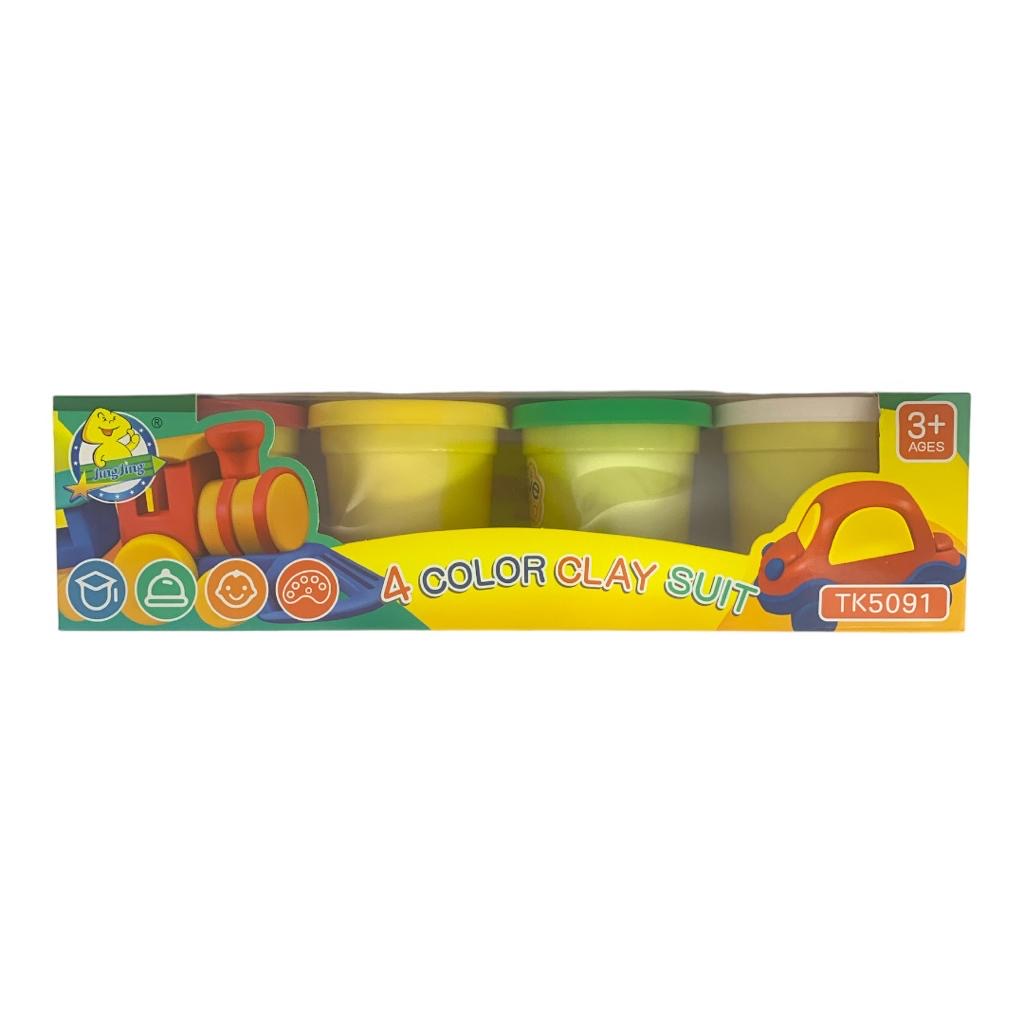 Clay Suit Playdough 4 Colors || لعبة طين صلصال ٤ لون