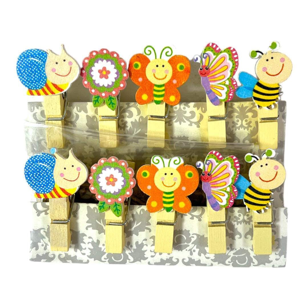 Wooden Clips Assortment || تشكيلة ملاقط خشبية
