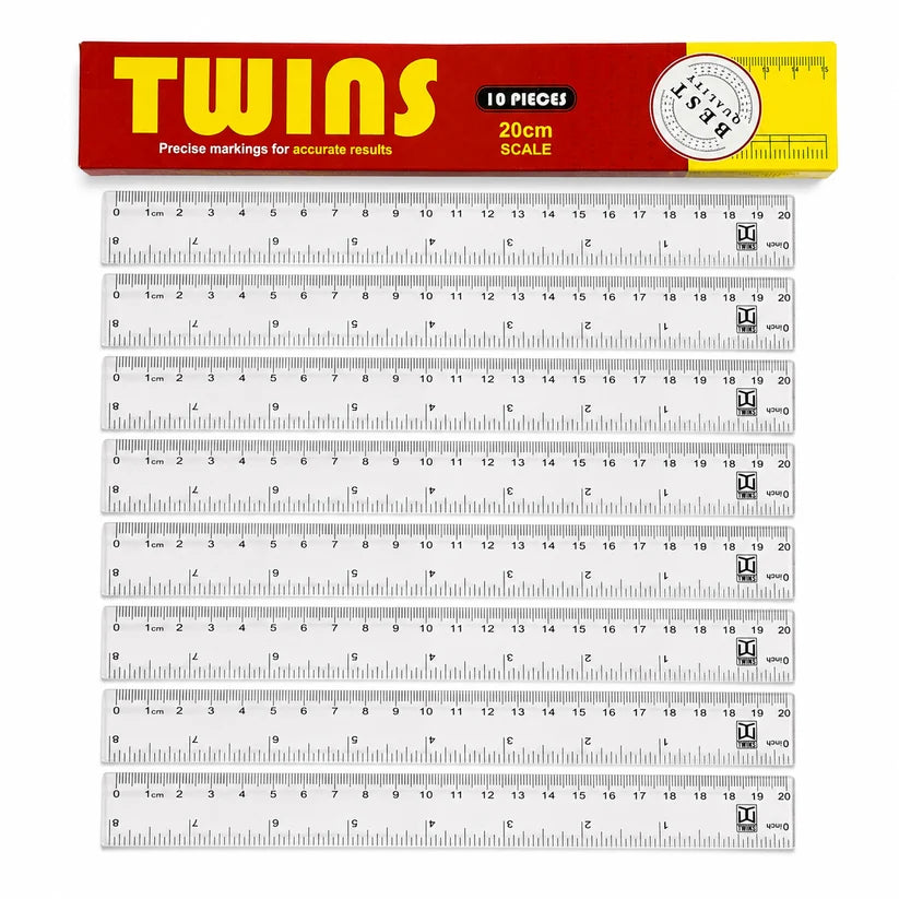 A&T Back to school Offer 10 Rulers 20 cm 8 inches