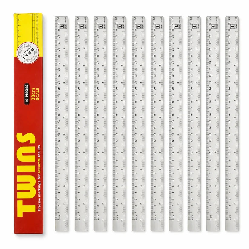 A&T Back to school Offer 10 Rulers 30 cm 12 inches