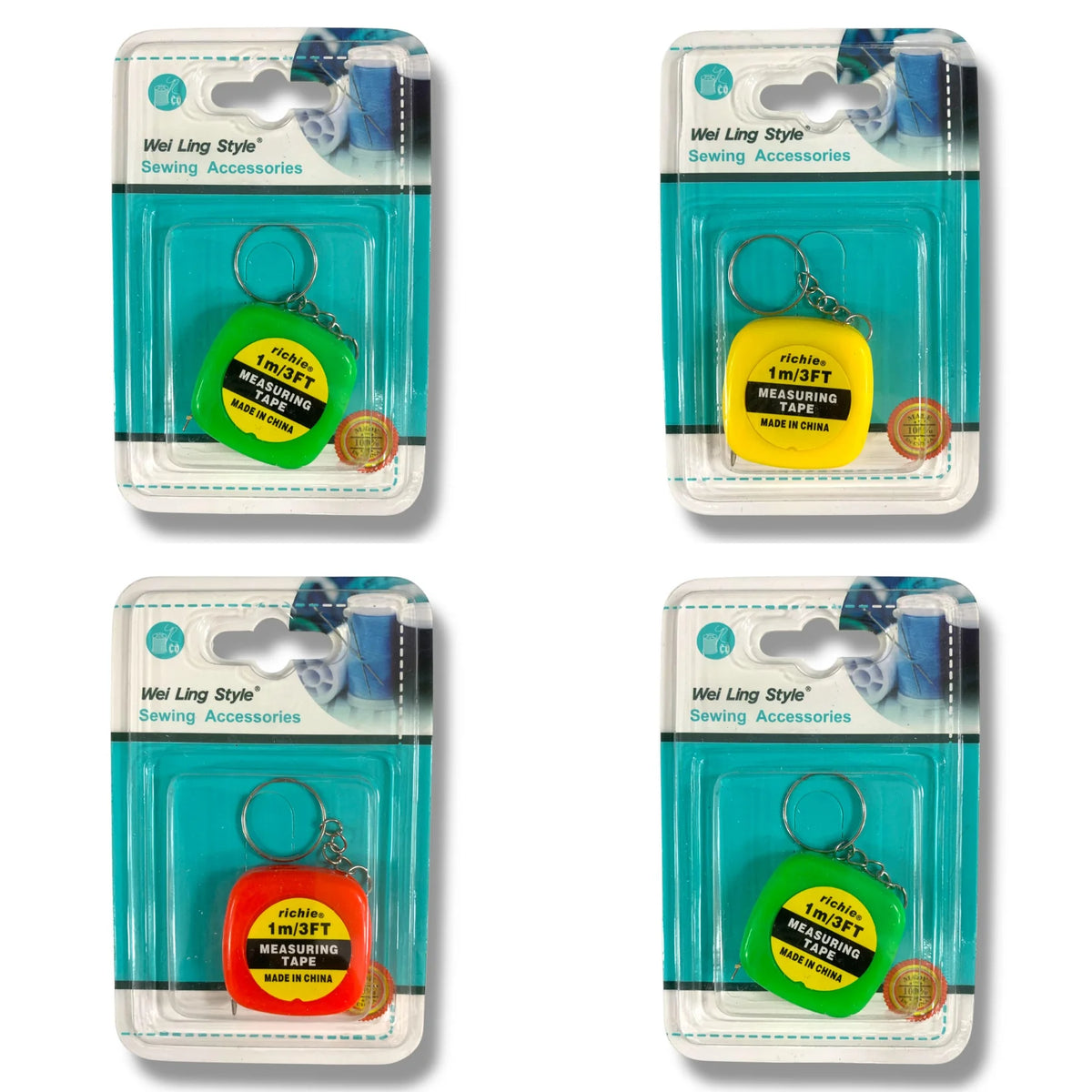 Knitting and Crochet Measuring Tape 1 Meter Assorted Color