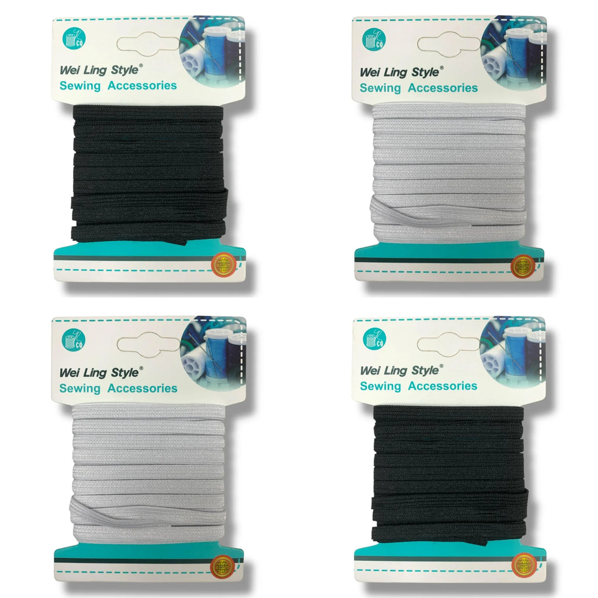 Knitting and Crochet Slim Elastic Assorted Color