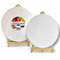 Circle Painting Canvas with Easel 30 cm