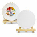 Circle Painting Canvas with Easel 15 cm