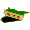 بادج خريطة علم سوريا الجديد