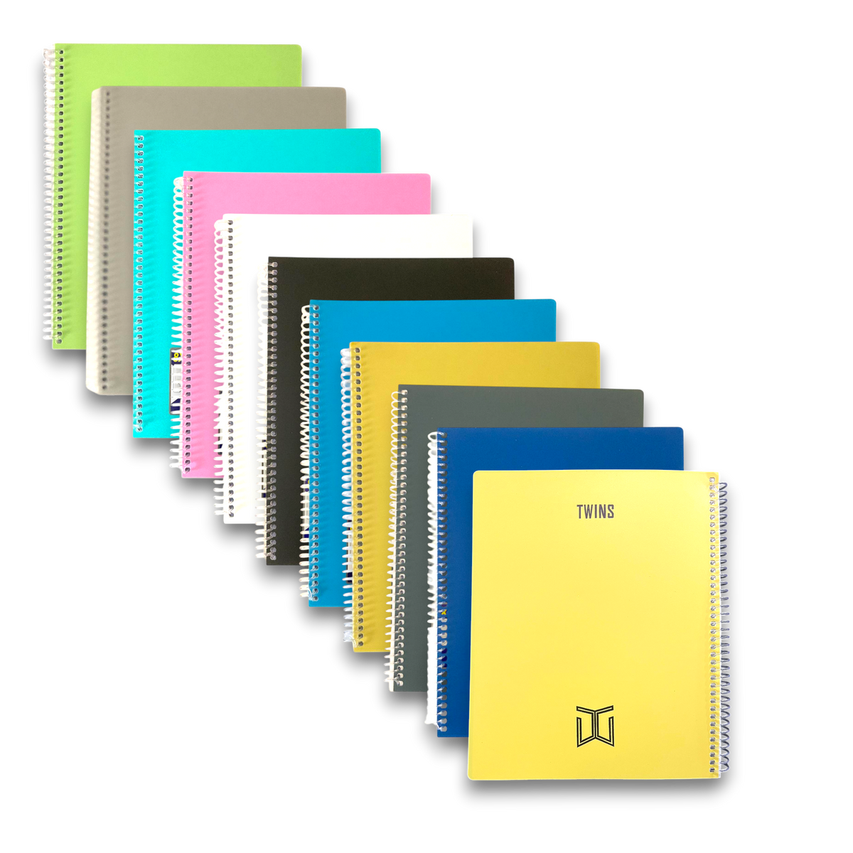 A&T Spiral Note Book 7x9" 60 Pages ِArabic Assorted Color || دفتر سلك سادة أطلس حجم 7*9 عدد 60 ورقة مسطر عربي الوان مختلفة