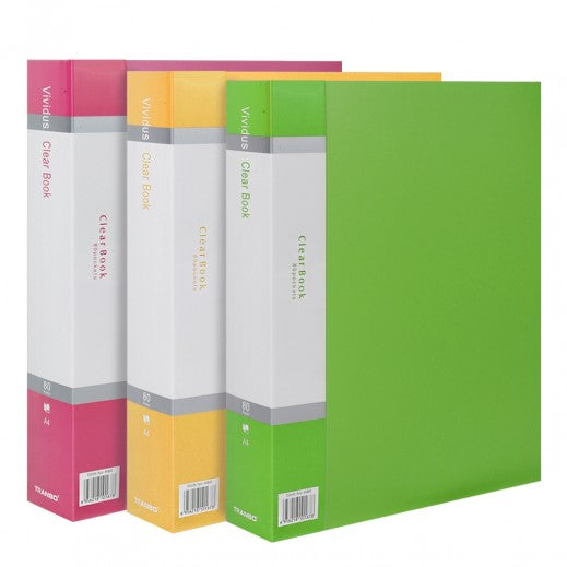 A4 Pocket File 80 Pockets with Cover || ٨٠  جيوبب