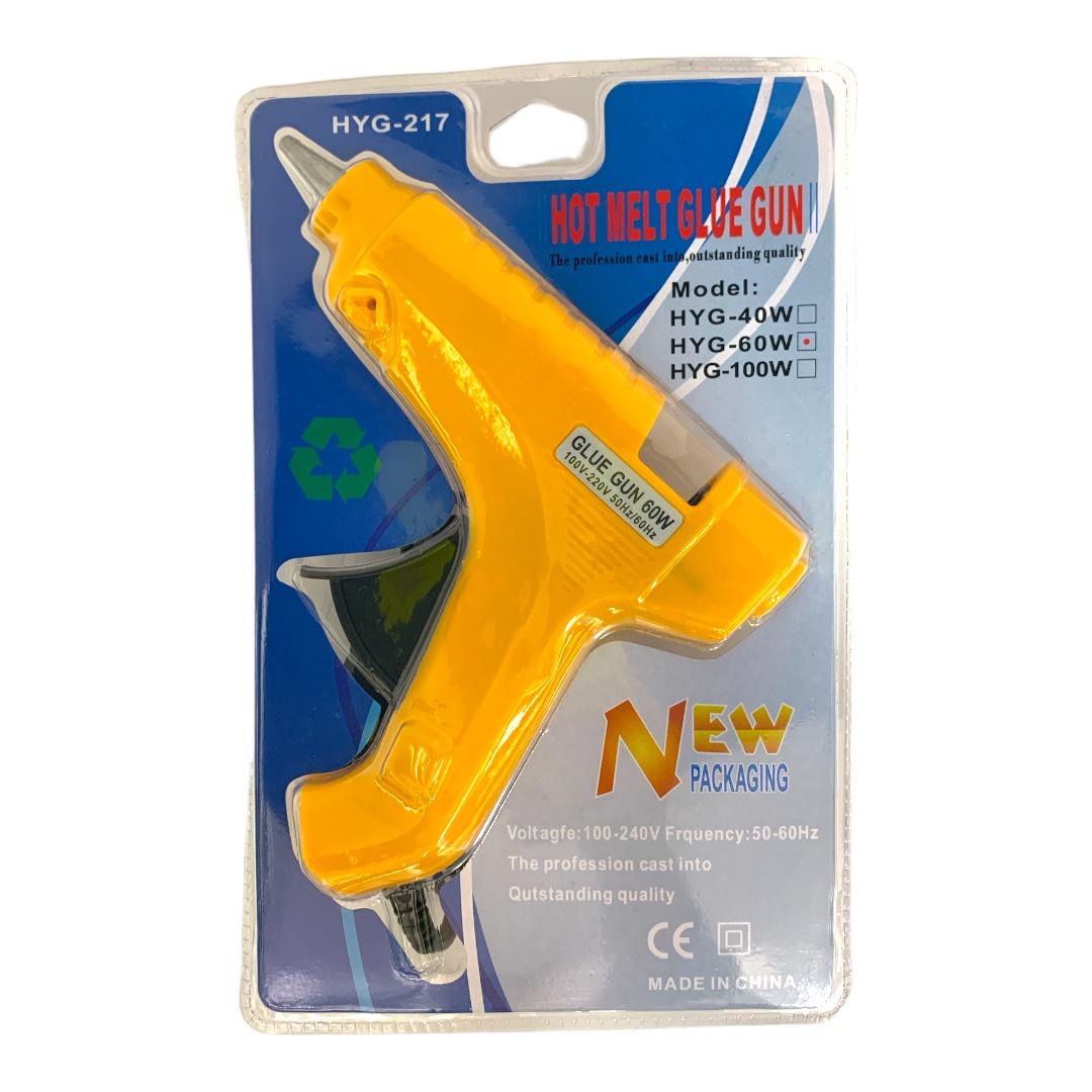 Hot Glue Melt Device Black Large Size || جهاز صمغ الحراري شمع كبير لون اصفر