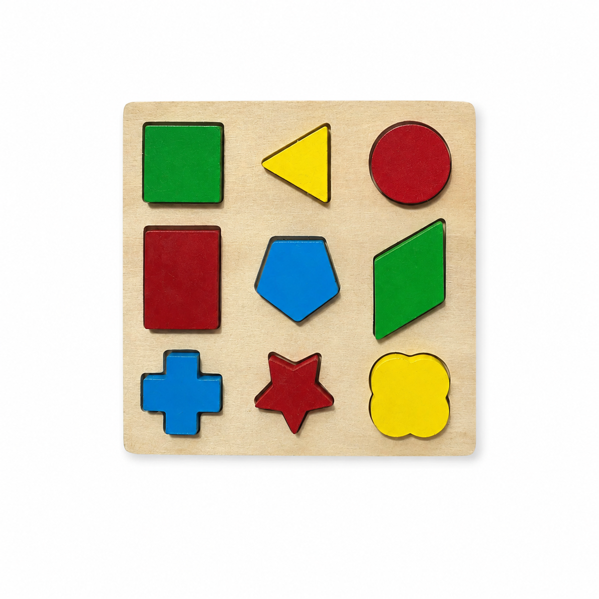 أحجية أشكال ملونة ١٠ قطع || Puzzles Colored Shapes 10 Pcs