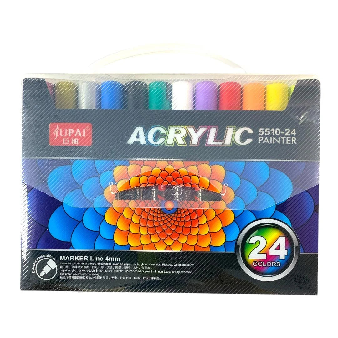 Jubai Acrylic Marker Line 4mm 24 color