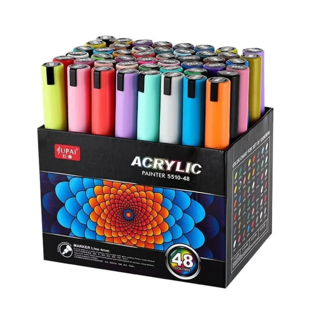 Jubai Acrylic Marker 48 Colors