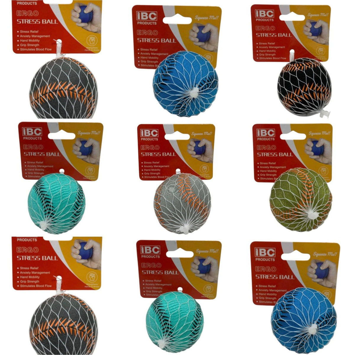 كرة إرجو للتوتر بألوان متنوعة || Ergo Stress Ball Assorted Colors