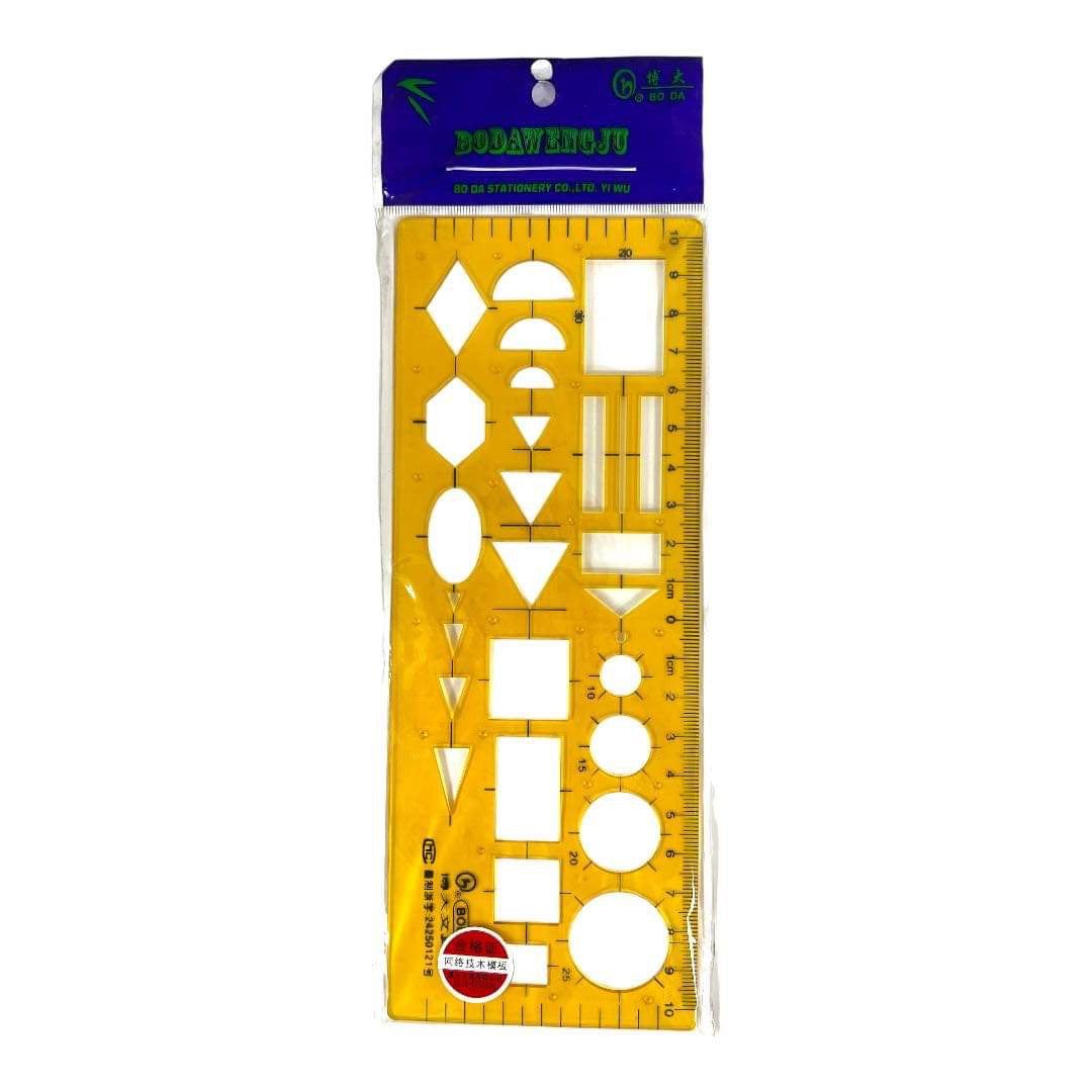 مسطرة قوالب شبكات هندسية || Engineering Technical Drawing Network Template Ruler