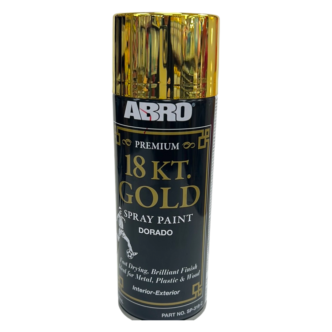 Abro High Tech Paint Metallic Gold || دهان صبغ رش سبراي هاي تك ذهبي لامع