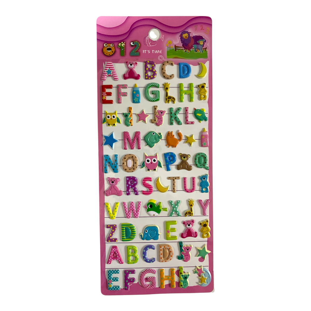 A&T Embossed Stickers English Letters || ملصقات A&T بارزة أحرف إنجليزية
